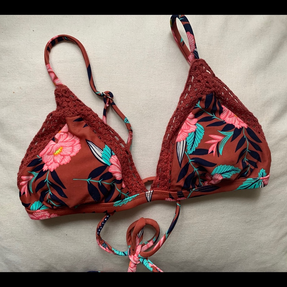 Neutral tones bikini top